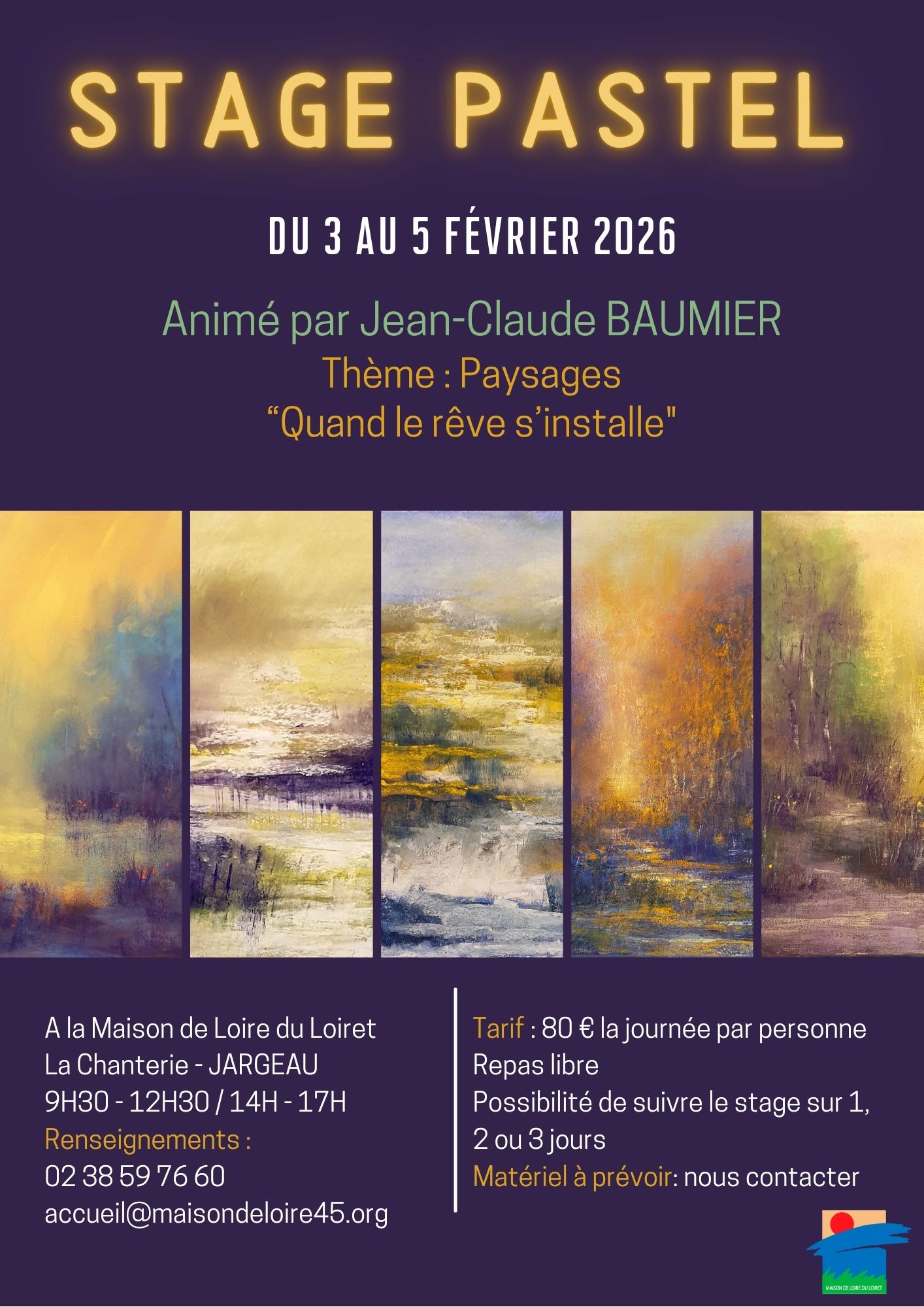 Stage pastel animé par Jean-Claude BAUMIER