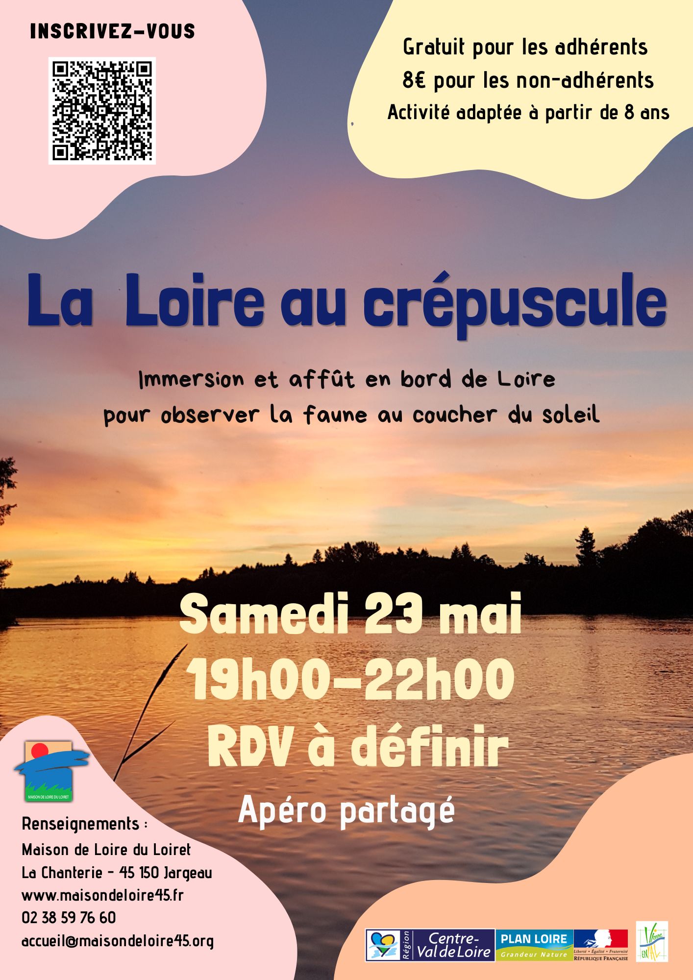 La Loire au crépuscule